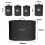 (Black) 5pc Kitchen Storage Container Set - Bread Bin + Tea Sugar Coffee Biscuit Tins 3
