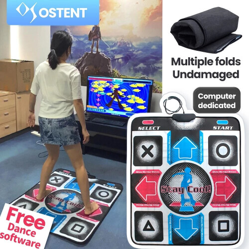 Tapis de danse USB antidérapant pour PC, ordinateur portable et jeu