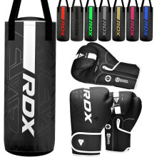 (White) RDX Kids Filled Punching Bag & Boxing Gloves, 2ft