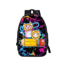 (Blue, Knapsack) Lankybox backpack 3D printing casual school bag children gift