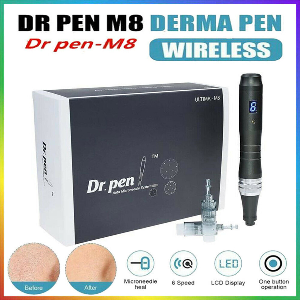 Ultima M8 Dr.pen Electric Skin Care Anti Aging Derma Pen with 2 Needle
