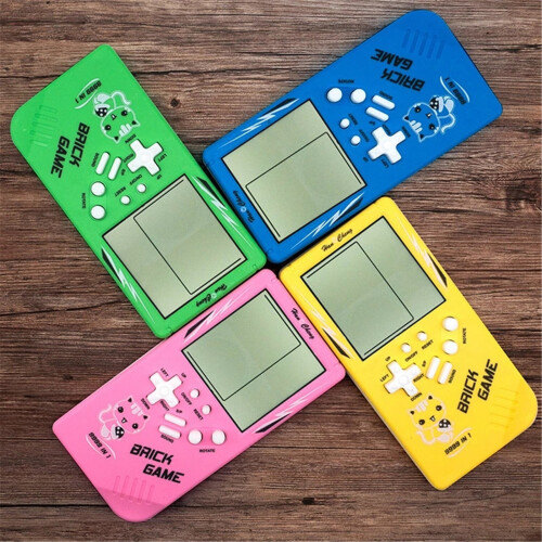 (Pink) RS-99 Classic Game Console Tetris Block Game Puzzle Games Handheld Game Machine 2