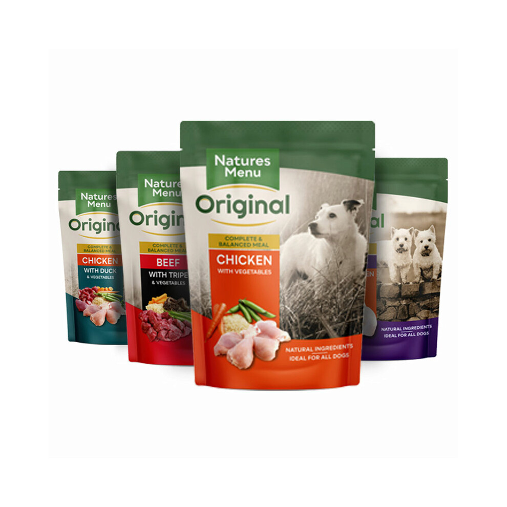 Natures Menu Ltd Natures Menu Multipack Dog Wet Food Pouches Natural Meals 8 X 300G