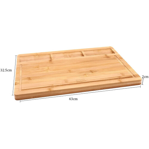 Masters & Burrell Reversible Organic Bamboo Chopping Board 2