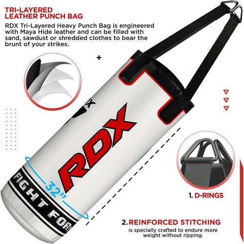 RDX Kids Punch Bag and Gloves Filled 2ft 1