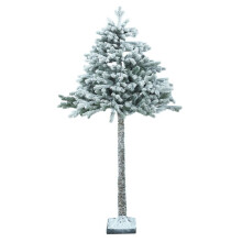 Home 6ft Snowy Half Christmas Tree - Green - Refurbished