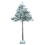 Home 6ft Snowy Half Christmas Tree - Green 1