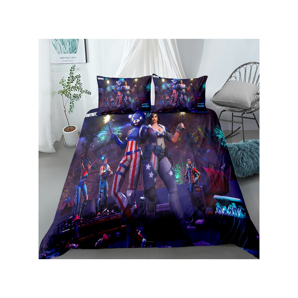 (Style 05, Double) Fortnite Bedding Single Double Duvet Cover UK
