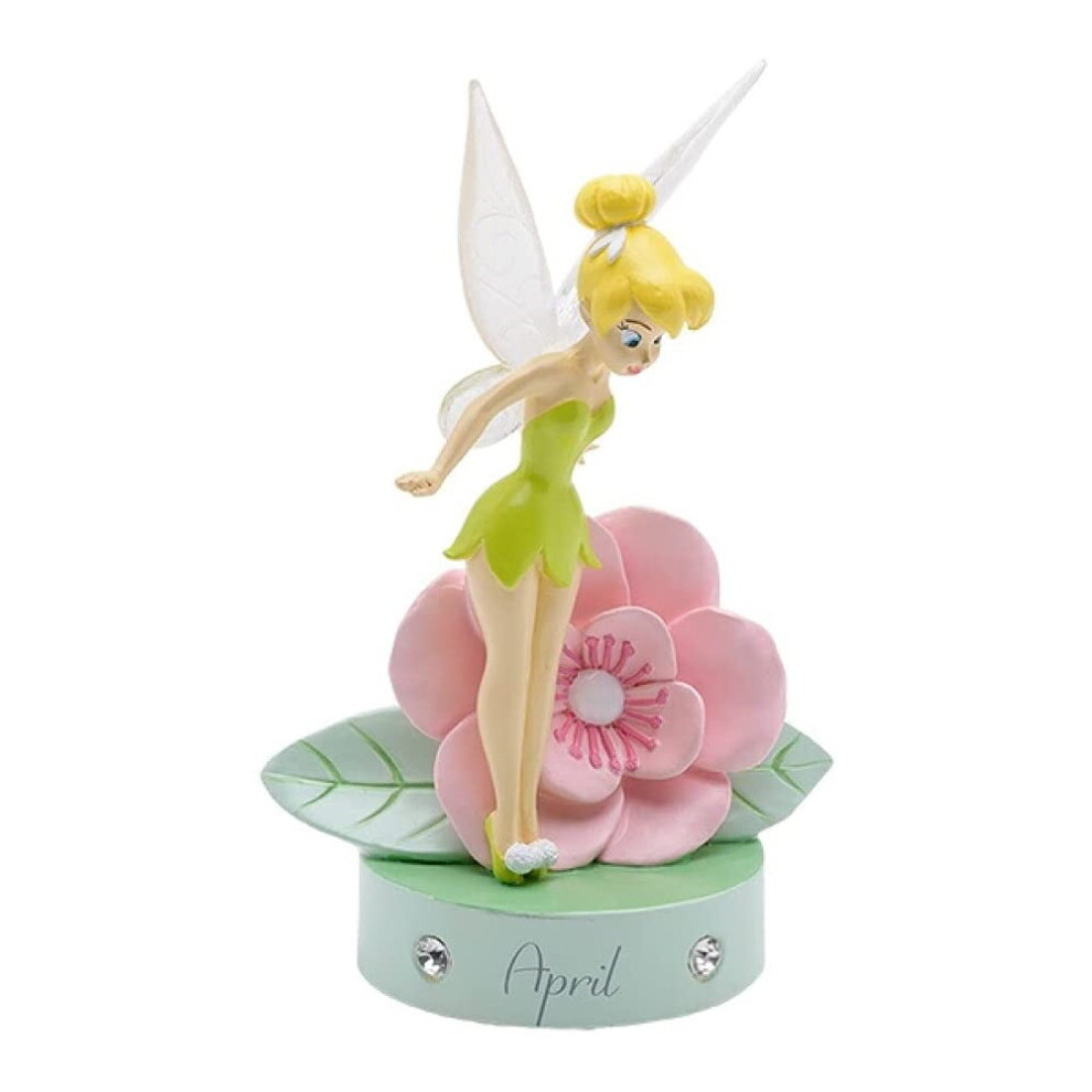 Disney Tinkerbell Hand Painted Birthday Figure with Birthstone - April