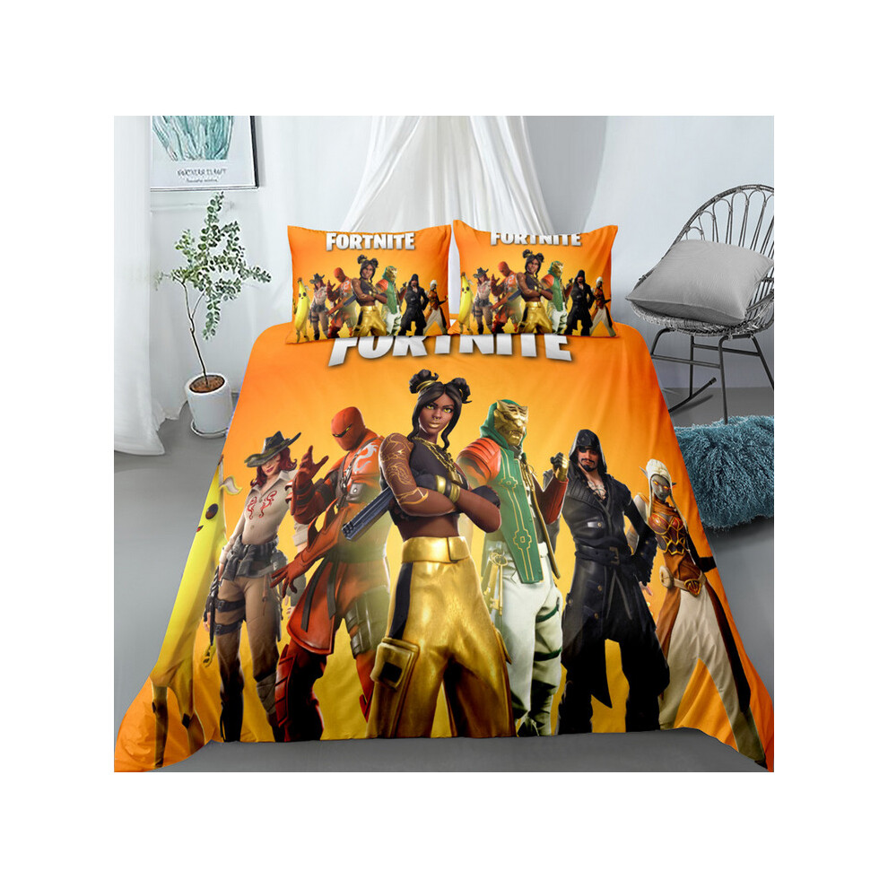 (Style 04, Double) Fortnite Bedding Single Double Duvet Cover UK