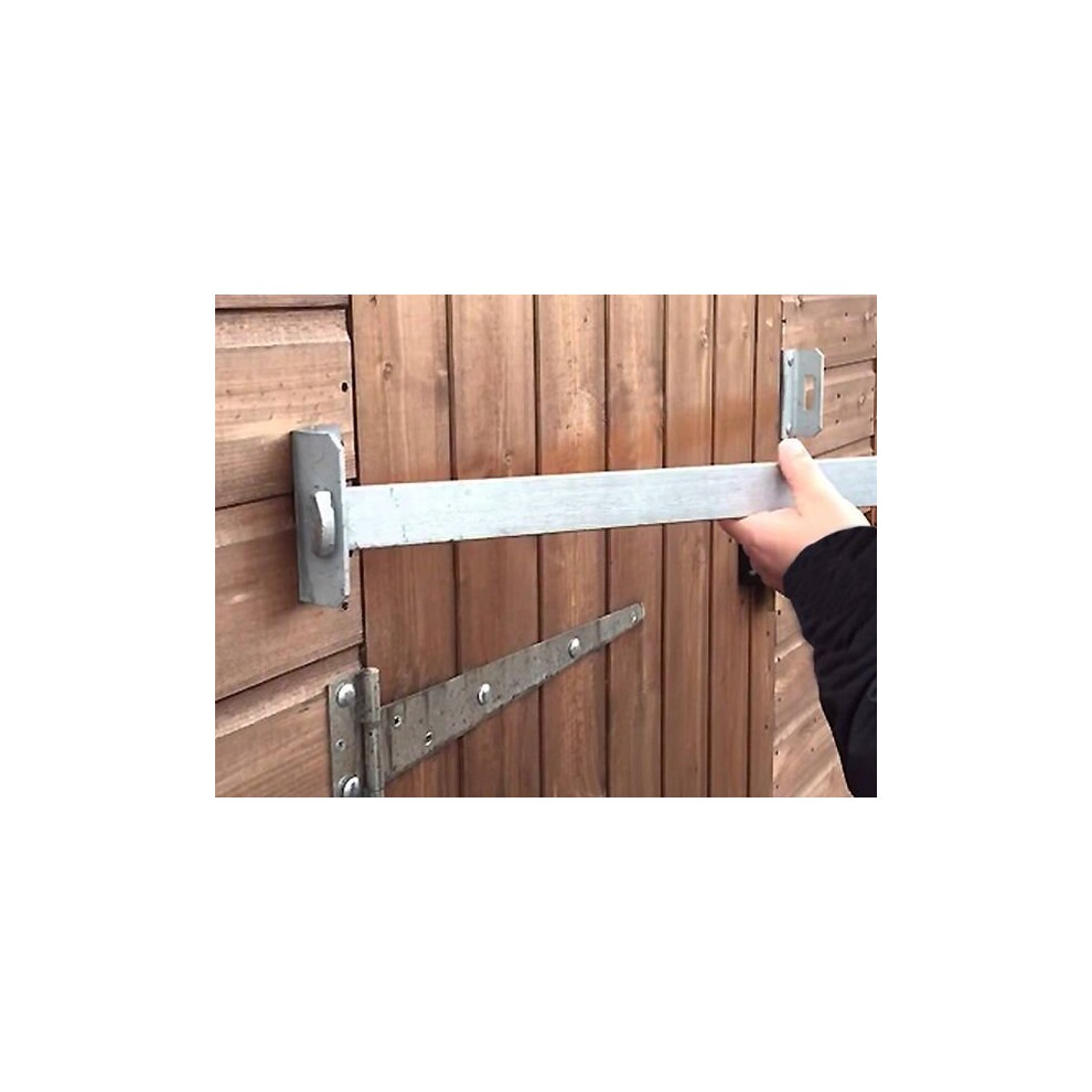 (950mm) Door Security Bar Shed Bar (65mm Coach Bolts)