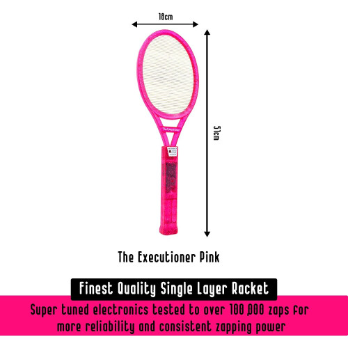 (Pink) The Executioner Fly Zapper Bug Electric Swatter 2