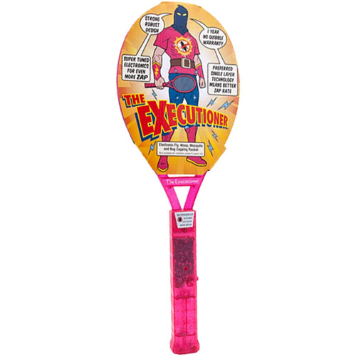(Pink) The Executioner Fly Zapper Bug Electric Swatter