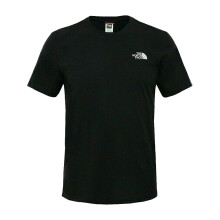 (Black, M) The North Face Cotton Simple Dome T-Shirt for Men