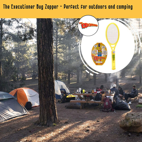 (Yellow) The Executioner Fly Zapper Bug Electric Swatter 1
