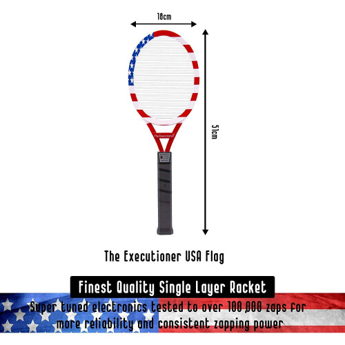 (USA Flag) The Executioner Fly Zapper Bug Electric Swatter 1