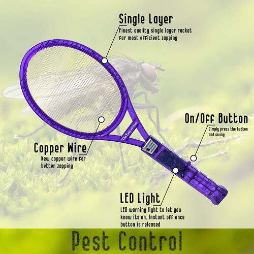 (4 Pack) The Executioner Fly Zapper Bug Electric Swatter 2