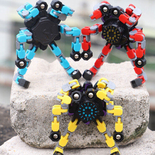 Mechanical Fingertip Spinner DIY Deformable Stress Relief Toy