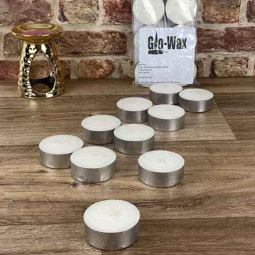 (30) White Tea Light Candle Extra Large
