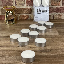 (50) White Tea Light Candle Extra Large