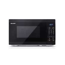 Sharp YC-MS02U-B Black 800W with 11 Power Levels & 8 Preset Cooking Options