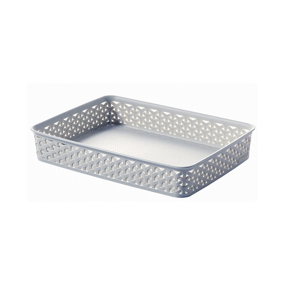 Curver My Style Rattan Tray A4 Grey 232438