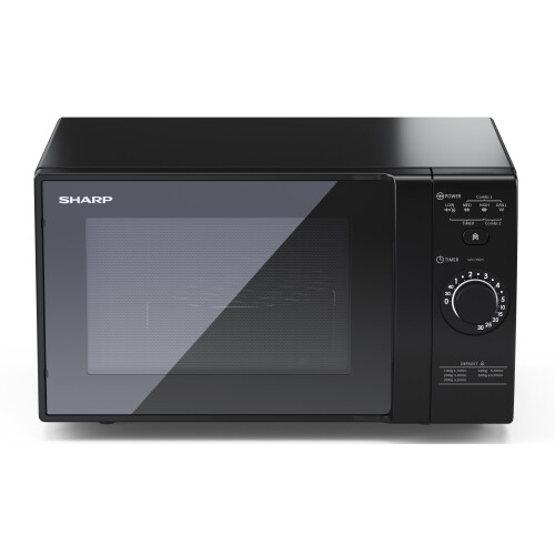 Sharp Sharp YC-GG02U-B 20L 700W Microwave with Defrost Function - Black 1