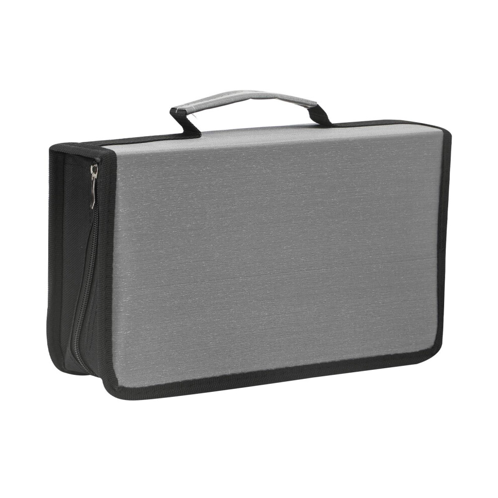(Silver) 128CD/DVD Storage Disc Pocket Protector Sleeve Bag-image-OPC-P8RCCFW-NEW