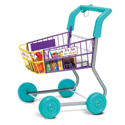 Casdon Casdon Multicolour Einkaufswagen mit Spiellebensmitteln