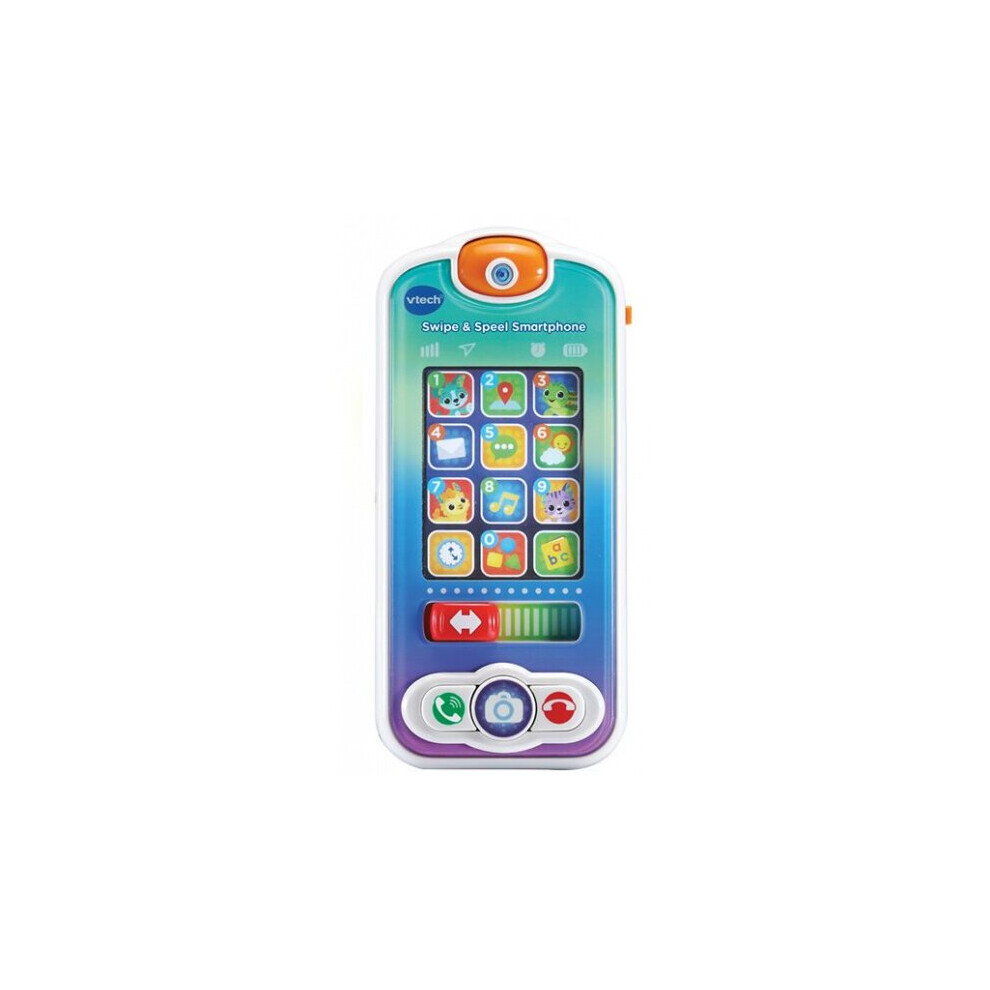 toy phone Swipe & Speel junior 15 x 4,5 cm blue