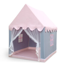 (Pink & Grey) Kids Play Tent Children Princess Castle Playhouse