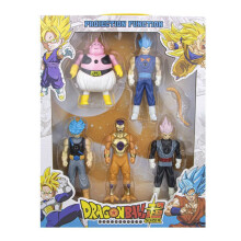 (Set Of E 5pcs) Dragon Ball Z light projection Goku Vegeta movable doll model children's gifts children's toys
