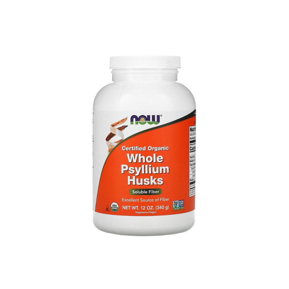 Now Foods, Certified Organic Whole Psyllium Husks, 340g