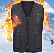 (XL) Gilet chauffant USB pour hommes et femmes, veste d'hiver, chauffe-corps, coussin de gilet