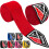 (Red) RDX Boxing Hand Wraps Inner Gloves Under Mitts 1