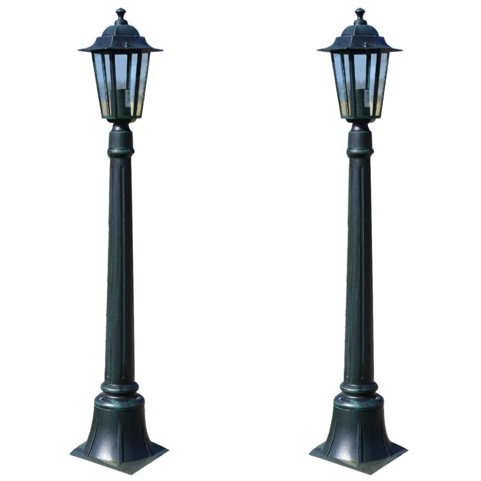 vidaXL 2x Preston Garden Lights 105 cm Outdoor Lamp Lighting Lantern Patio