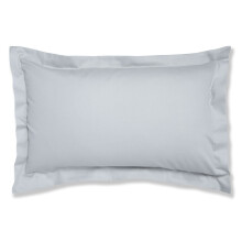 (Grey) Bianca 100% Cotton Percale 200 Thread Count Oxford Pillow Cases