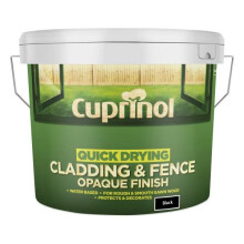(Black) Cuprinol Quick Drying Cladding & Fence Opaque 10L