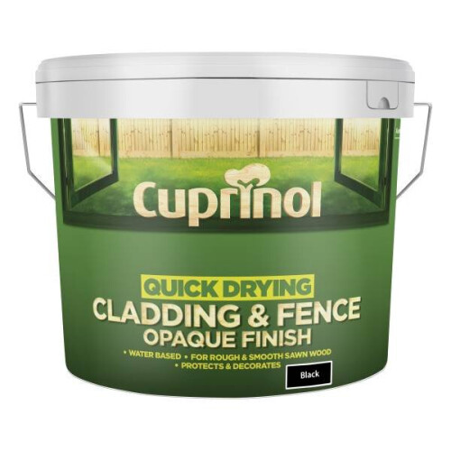 Cuprinol (Black) Cuprinol Quick Drying Cladding & Fence Opaque 10L