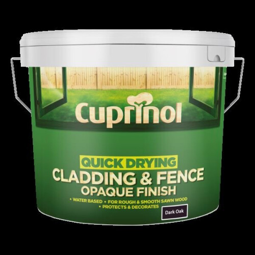Cuprinol (Dark Oak) Cuprinol Quick Drying Cladding & Fence Opaque 10L