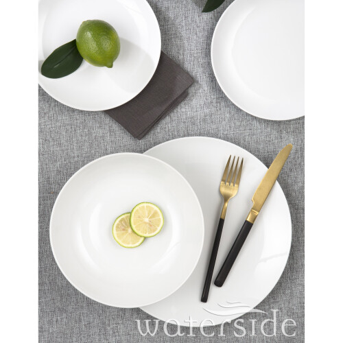 18pc White Everyday Round Dinner Set 2