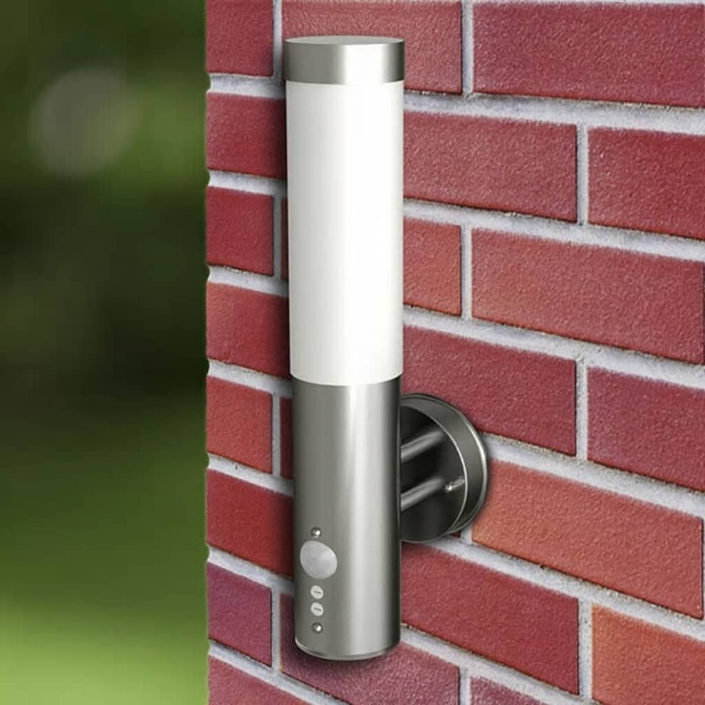 vidaXL 2x Waterproof Wall Garden Lights with Motion Sensor Cylindrical Lamp