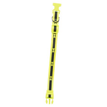 (Medium, Yellow) 2 Size S/M Adjustable Bone Print Dog Puppy Collars