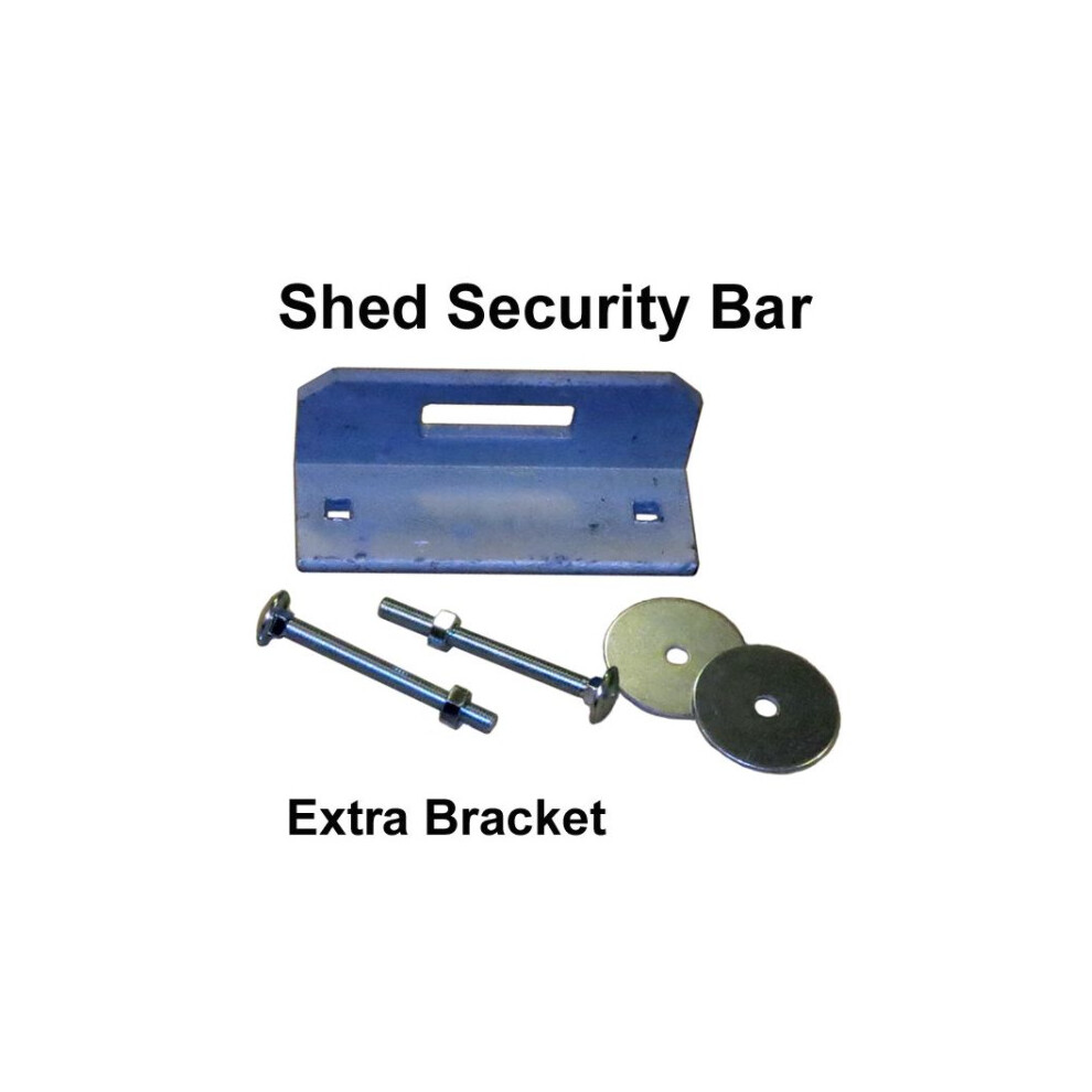 (Extra Bracket ) Door Security Bar Shed Bar (65mm Coach Bolts)