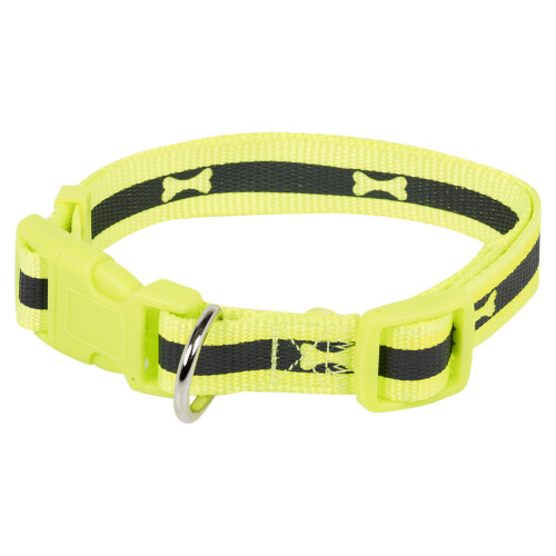 URBN Living (Medium, Yellow) 2 Size S/M Adjustable Bone Print Dog Puppy Collars 2