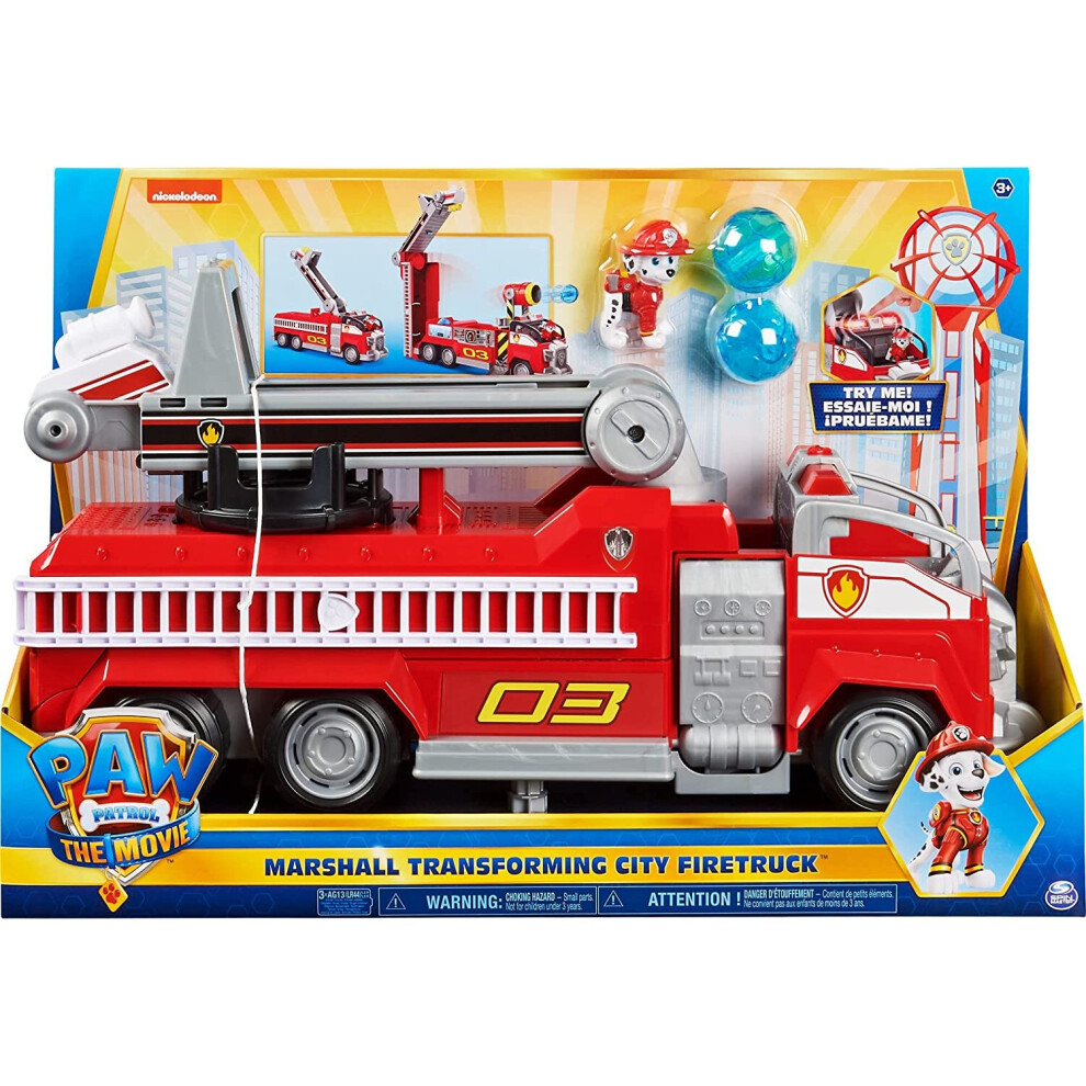Spin Master Paw Patrol Marshall's Transforming Movie City Fire Truck