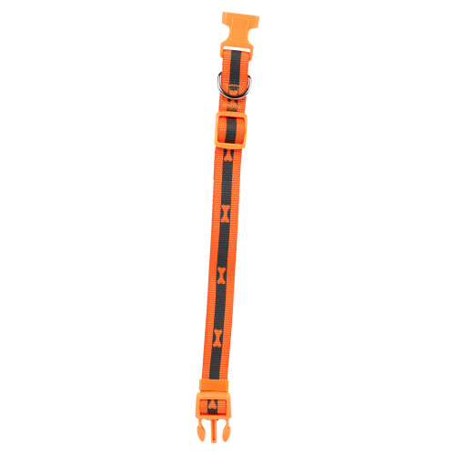URBN Living (Medium, Orange) 2 Size S/M Adjustable Bone Print Dog Puppy Collars 1