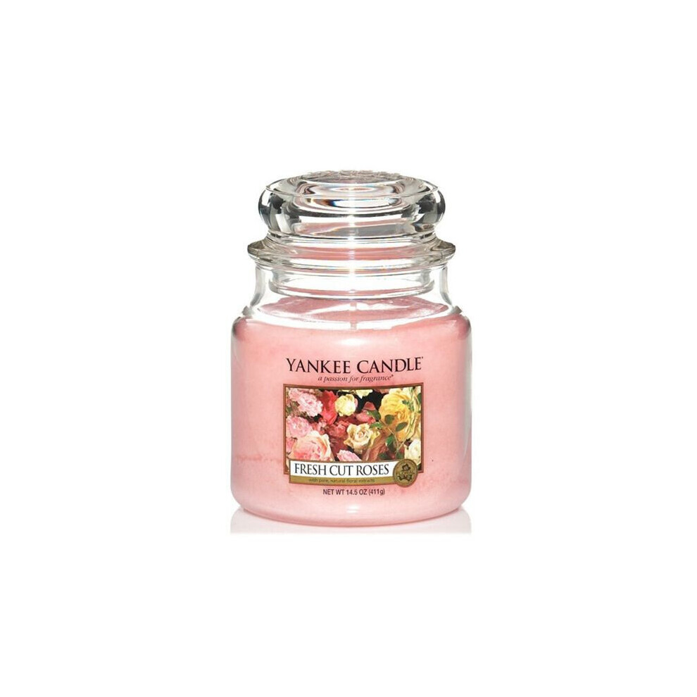 Yankee Candle - Fresh Cut Roses Medium Jar Candle (411g)