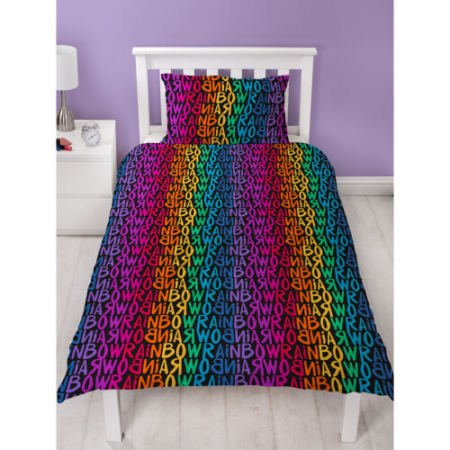 Rainbow High Glow Single Duvet Cover Set 1