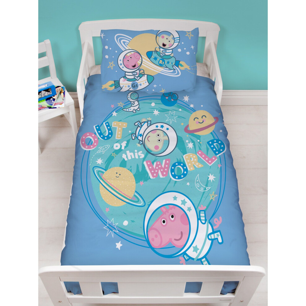 Peppa Pig George Stars Junior Toddler Duvet Cover Set